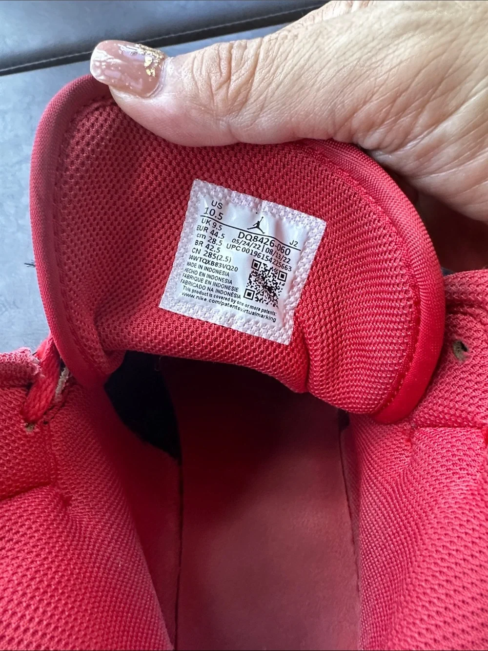 Jordan Kids High-Top Sneakers in Black and Red